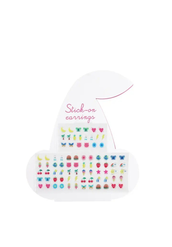 Pendientes adhesivos (40 pares) - Cereza
