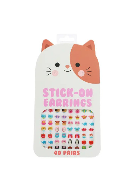 Pendientes adhesivos (40 pares) - Cool Cats