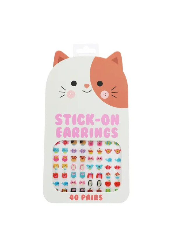 Pendientes adhesivos (40 pares) - Cool Cats