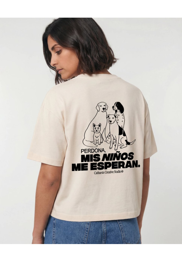 Camiseta Perdona, mis niños me esperan