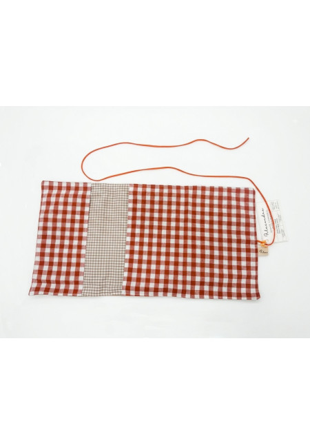 Porta libro Filacoudre verde con líneas naranja