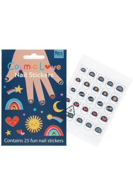 Pegatinas de uñas para niños - Amor Cósmico