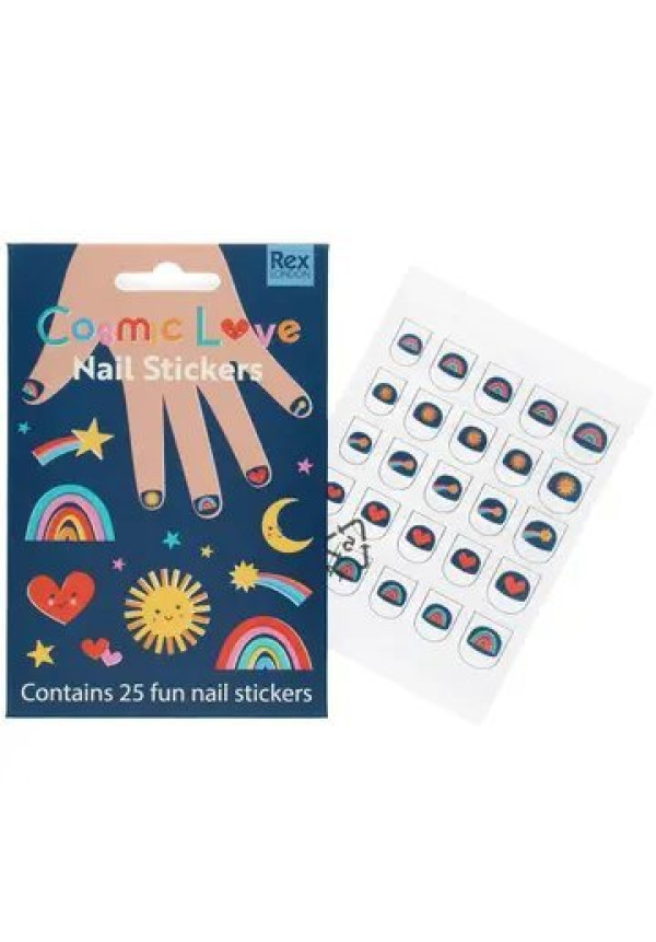 Pegatinas de uñas para niños - Amor Cósmico