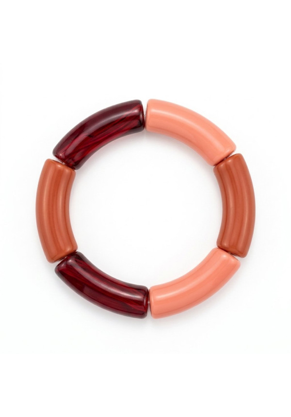 Pulsera tubos roja Estudio Chanante
