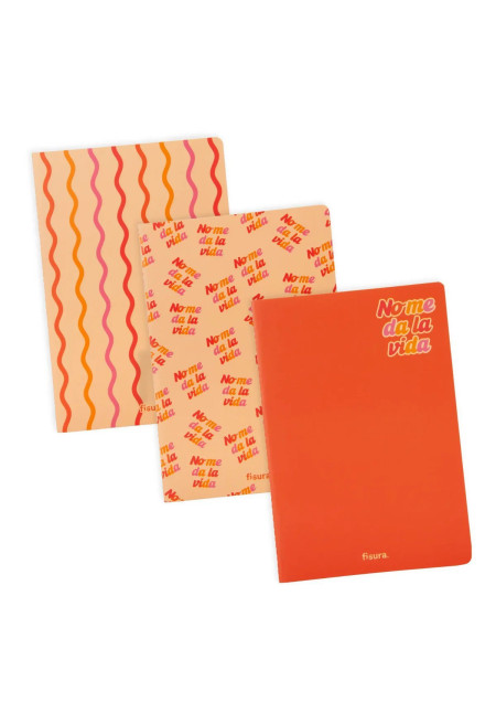 Libretas pack 3 No me da la vida