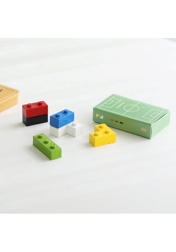 Crayones forma de bloques fútbol