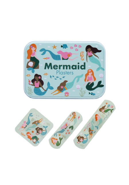 Tiritas infantiles en lata (30 uds) Sirenas