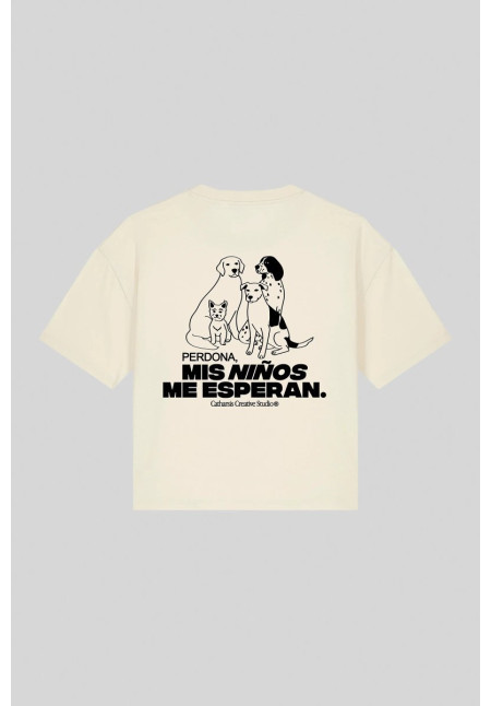 Camiseta Perdona, mis niños me esperan