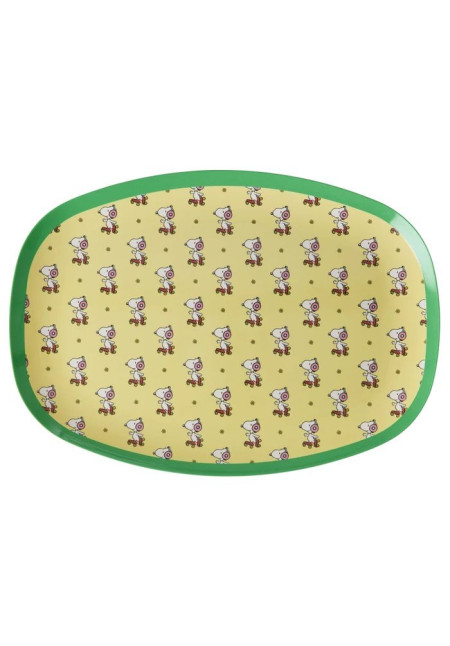 Plato grande de melanina de Snoopy