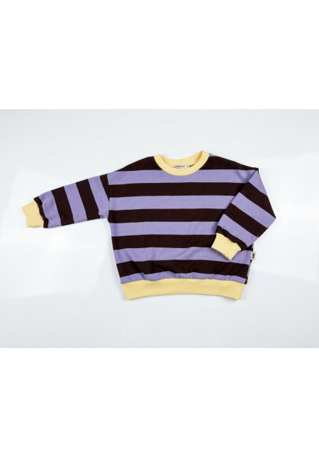 Sudadera rayas lilas infantil Sudadera rayas lilas infantil