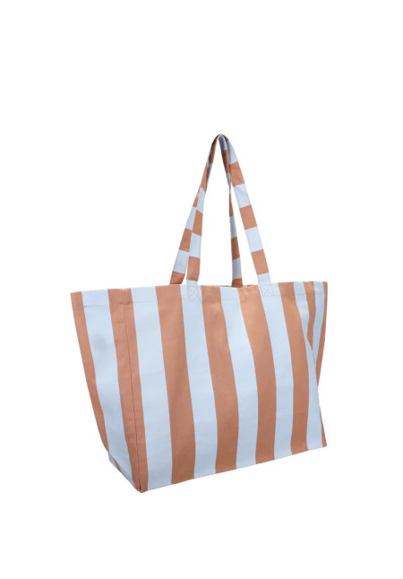 Bolsa XL rayas azules y marrones Bolsa XL rayas azules y marrones