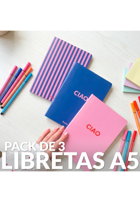Libreta pack 3 Ciao