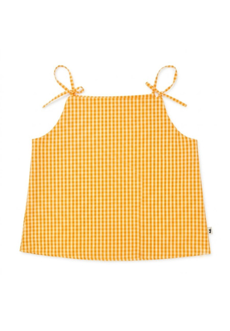 Top tirantes vichy amarillo