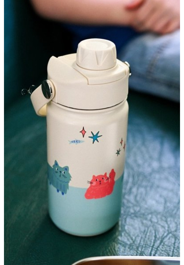 Botella de acero inoxidable Meowtiful cats