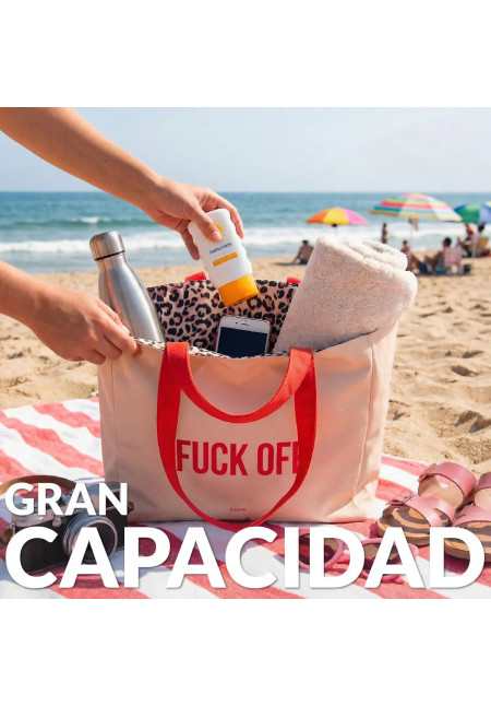 Bolsa playa leopardo