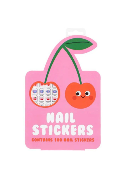 Pegatinas de uñas para niños (paquete de 100) - Cereza