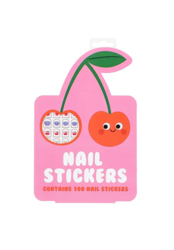 Pegatinas de uñas para niños (paquete de 100) - Cereza