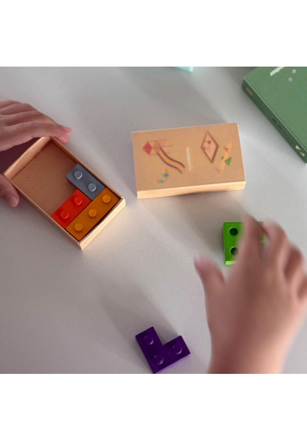 Crayones forma de bloques fútbol