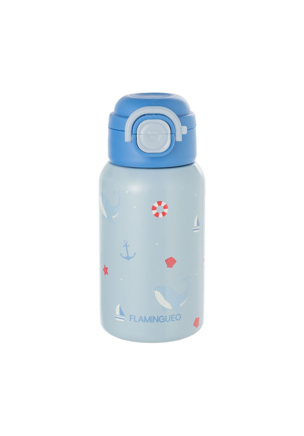 Botella térmica doble abertura -azul