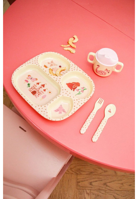 Set para comida de bebé - rosa - Fairytale