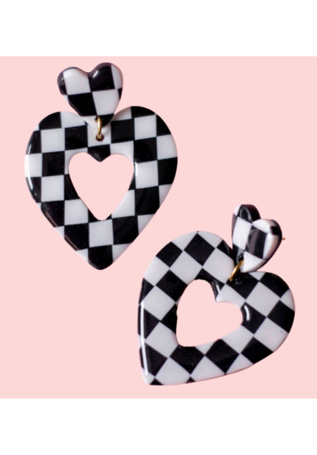 Pendientes forma corazón de Julia Hace Cosas Pendientes forma corazón de Julia Hace Cosas