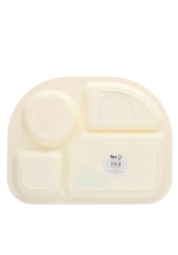 Plato con 4 compartimentos para bebé y niño pequeño - Jardín Arcoíris