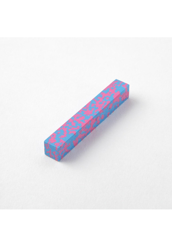 Crayon decorativo rosa y azul claro