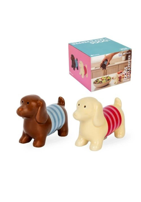 Set salero y pimentero Perros