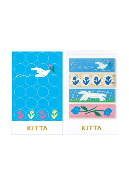Pegatinas washi azul