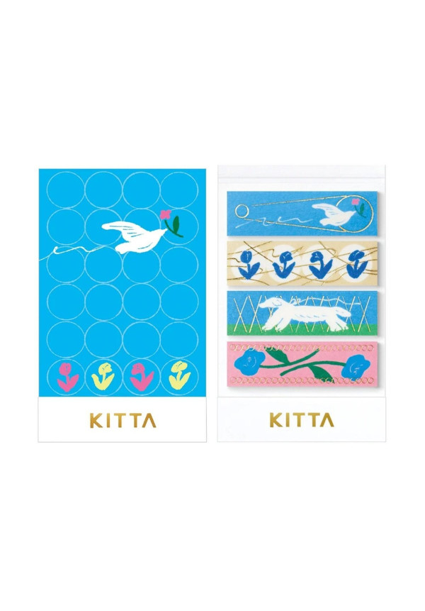Pegatinas washi azul
