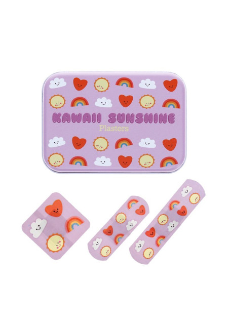 Tiritas infantiles en lata (30 uds) kawaii Sunshine