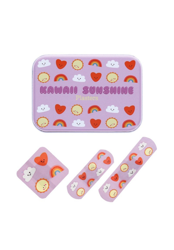 Tiritas infantiles en lata (30 uds) kawaii Sunshine