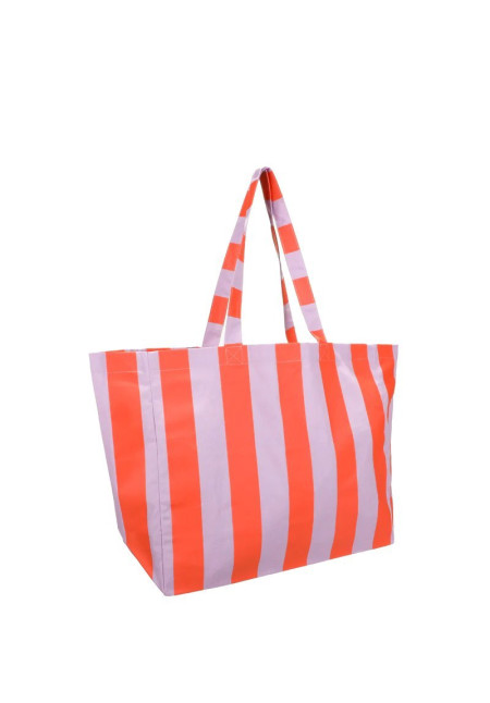 Bolsa XL rayas llilas y naranjas Bolsa XL rayas llilas y naranjas