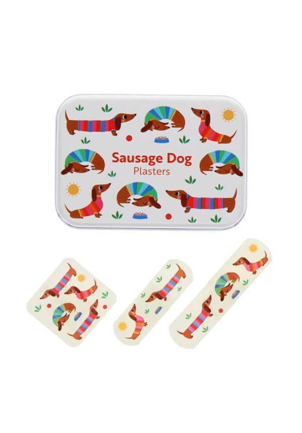 Tiritas infantiles en lata (30 uds) perro salchicha