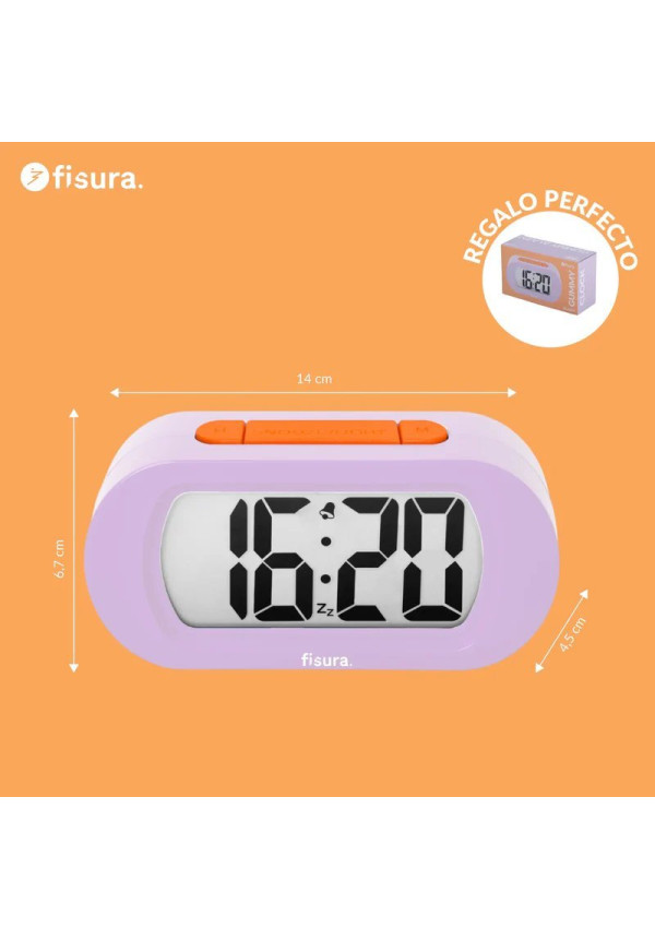 Reloj gummy lila