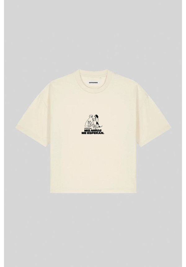Camiseta Perdona, mis niños me esperan