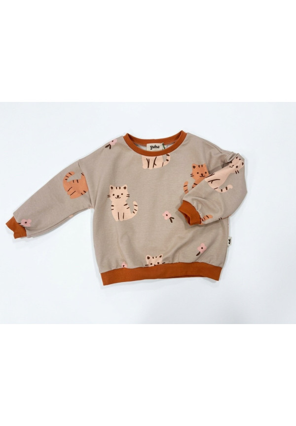 Sudadera gatos infantil