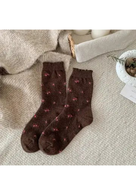 Calcetines Cherry Cozy marrón Calcetines Cherry Cozy marrón
