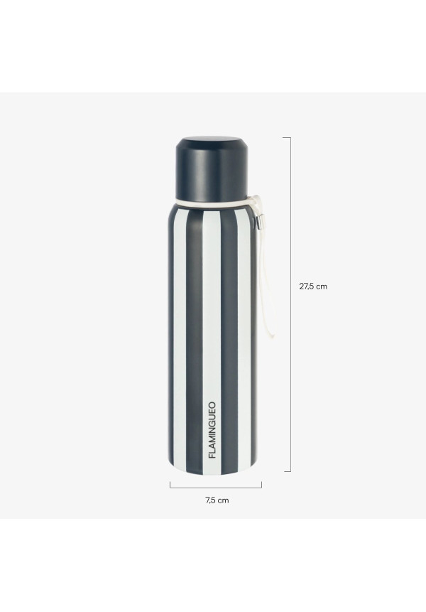 Botella térmica grande con infusor - azul - 800ml