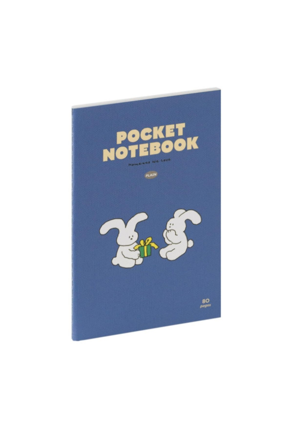 Libreta Pocket Conejos Azul A5