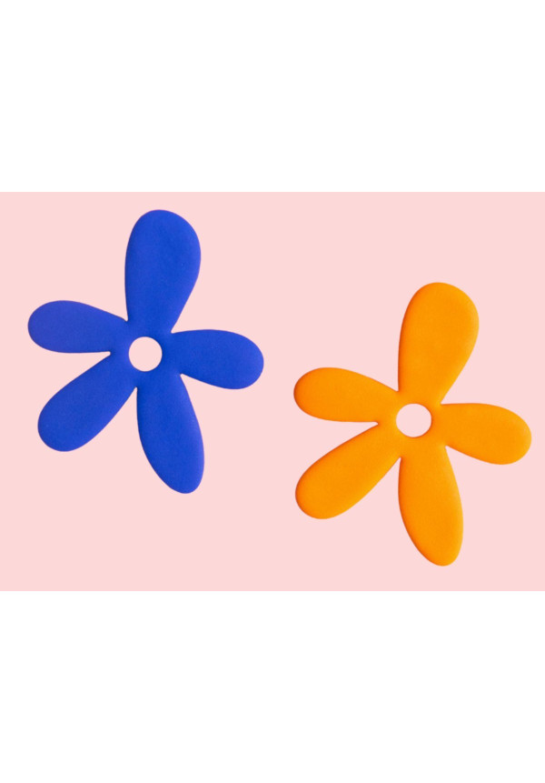 Pendientes flores XL de Julia Hace Cosas