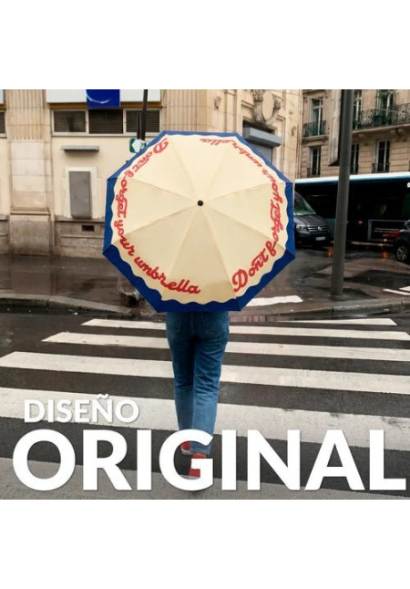 Paraguas plegable “Don’t forget your umbrella”