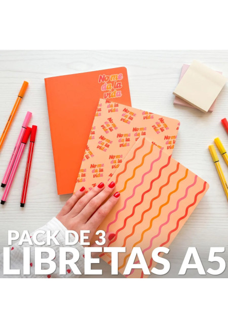 Libretas pack 3 No me da la vida