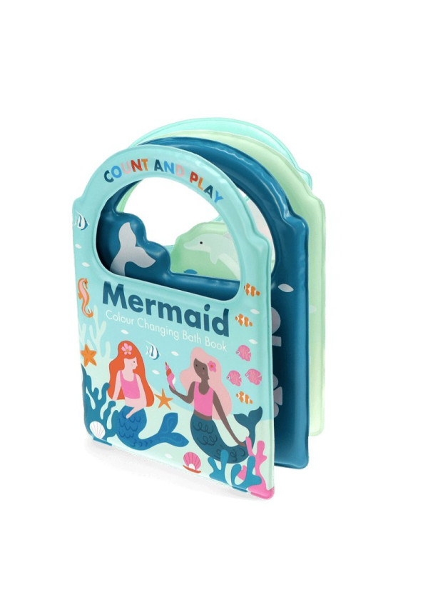 Libro de baño que cambia de color. Sirenas