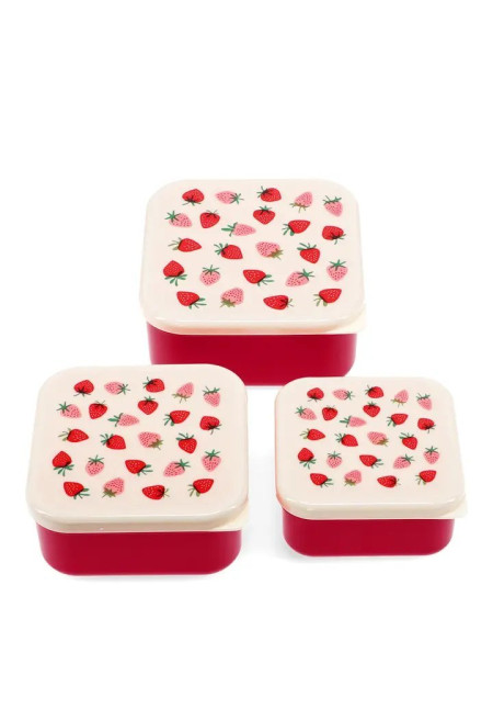 Fiambrera (pack de 3) - Fresas
