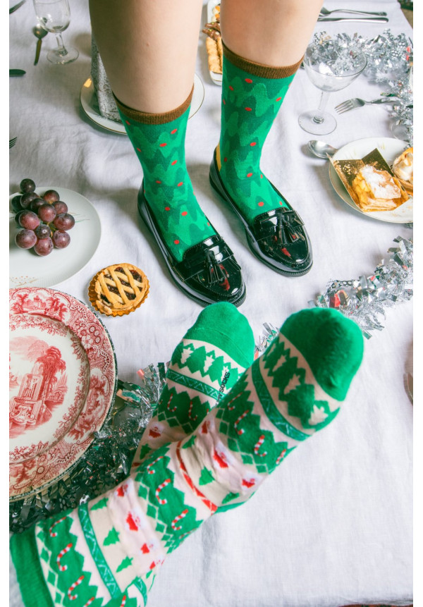 Calcetines árbol navidad