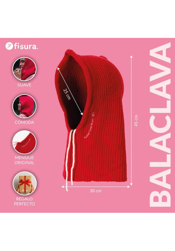 Balaclava rojo