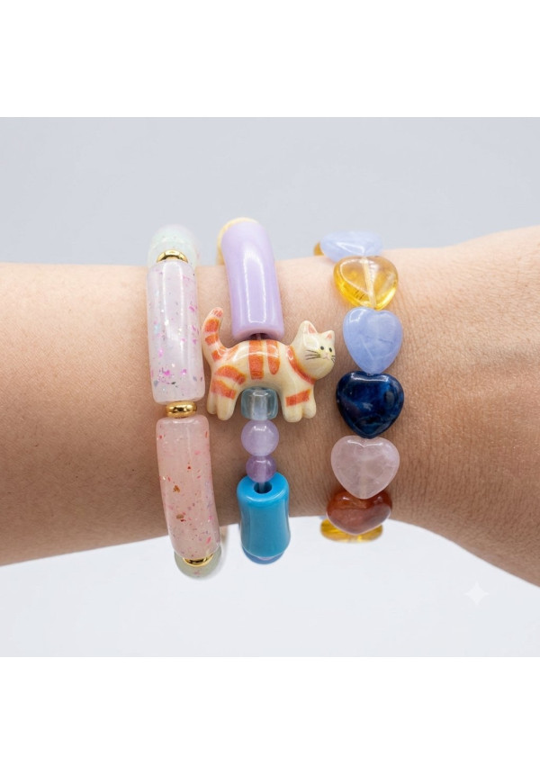 Pulsera tubos y gato Estudio Chanante