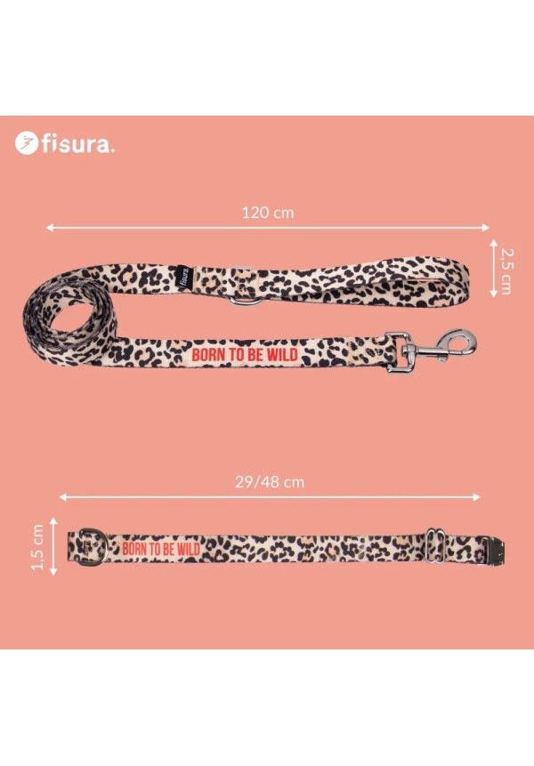 Collar perro leopardo S