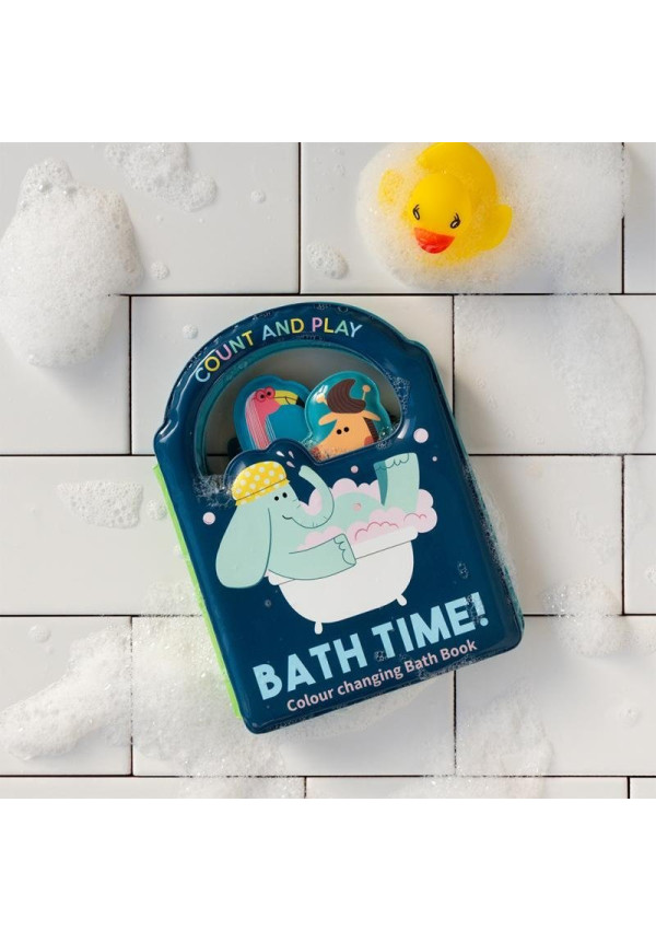 Libro de baño que cambia de color. Hora del baño